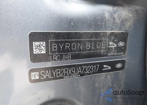 2018 Land Rover Range Rover Velar P250 S from USA, damaged, VIN SALYB2RX9JA732317